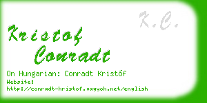 kristof conradt business card